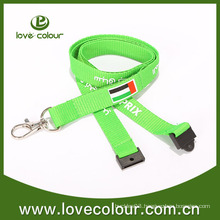 Polyester custom logo silk screen printing festival lanyards